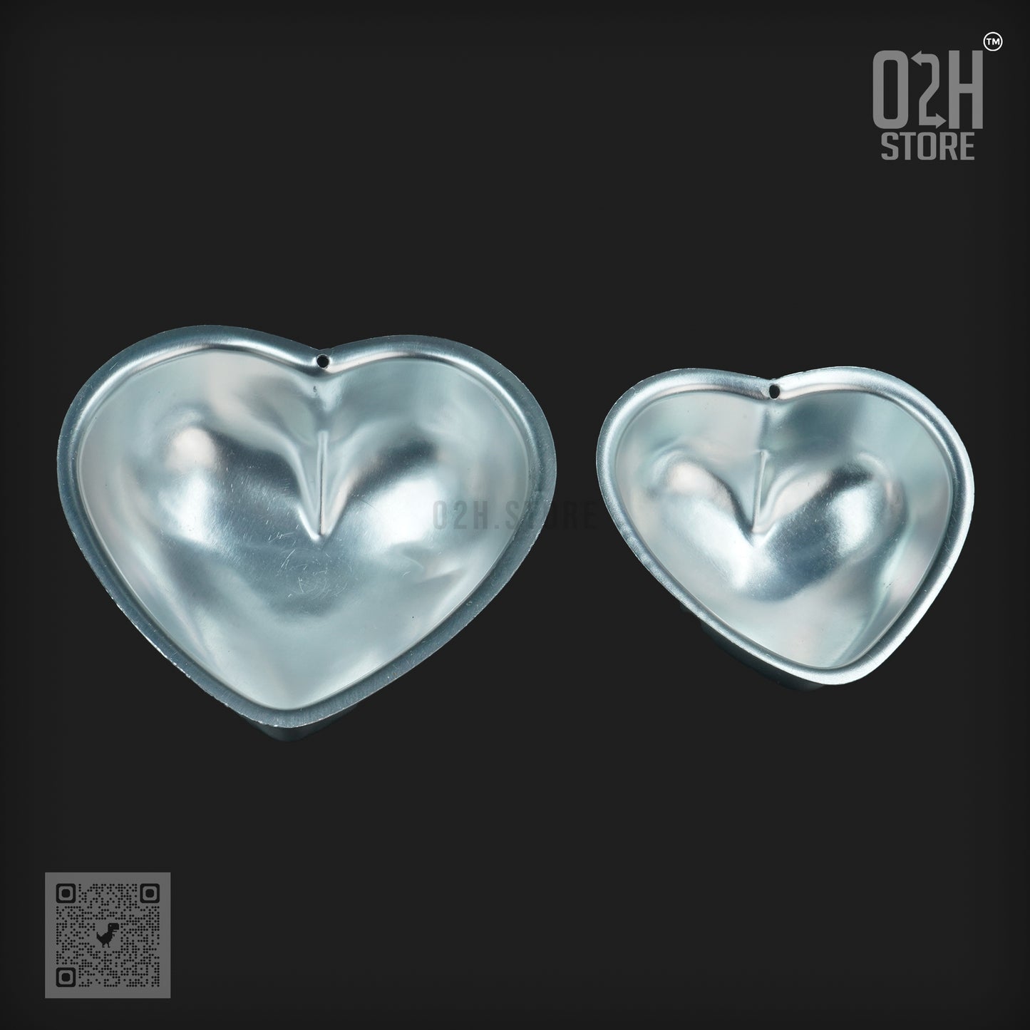 Mini Heart Cake Tin – Aluminium Mould