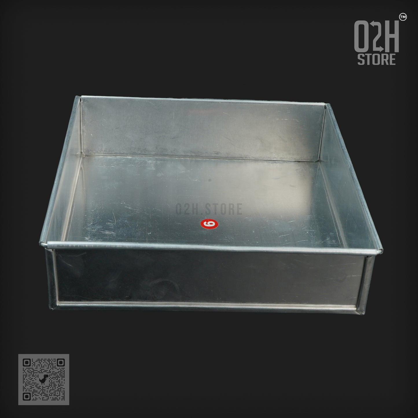 Square Aluminium Cake Tin – Compact & Sturdy Bakeware