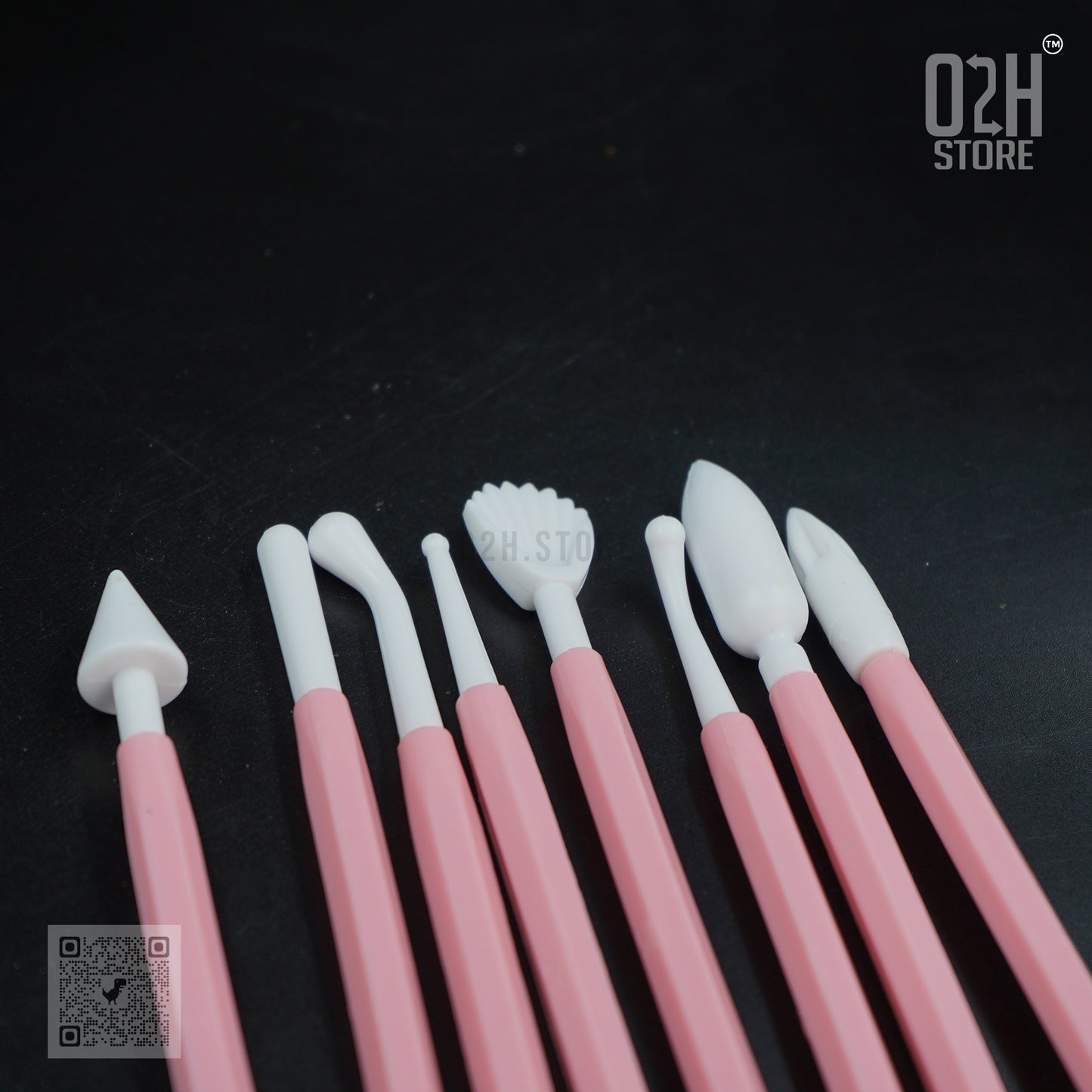 8-Piece Fondant Tools Set – Plastic Decor Kit