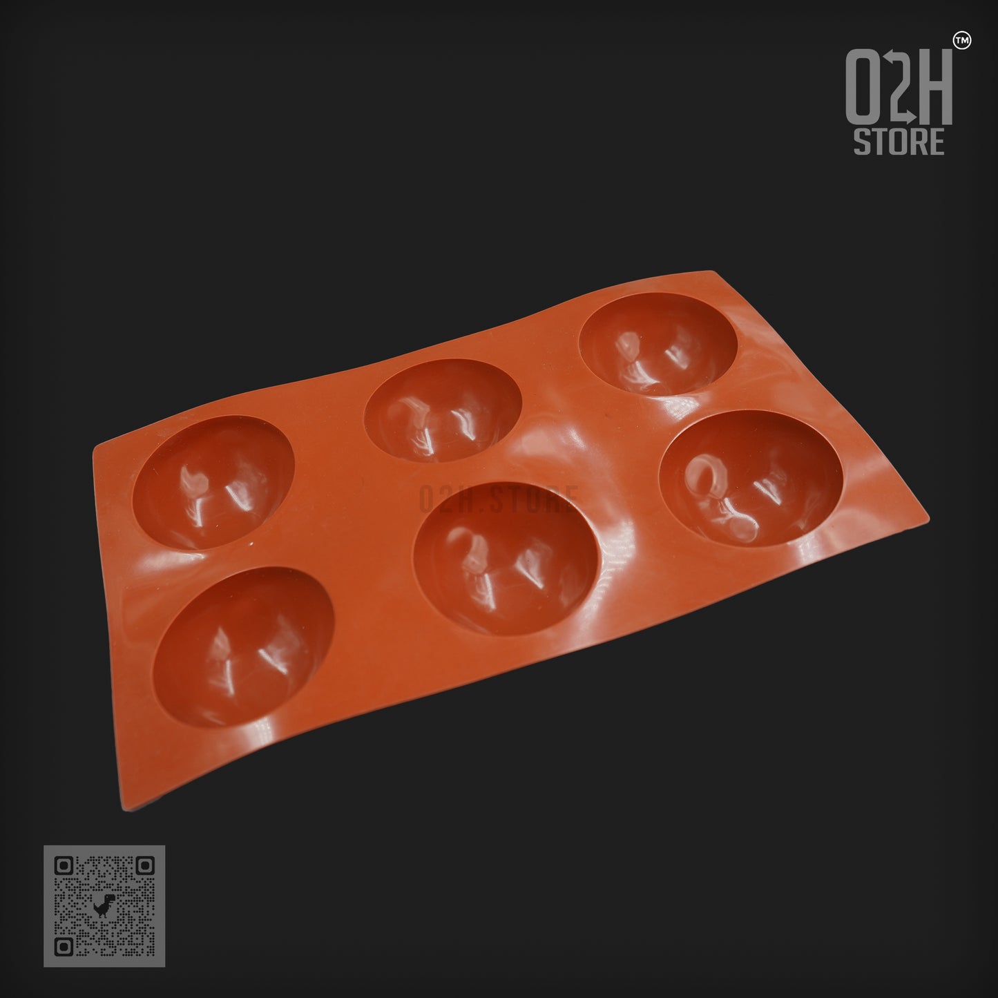 Silicone 6-Cavity Half Sphere Mold