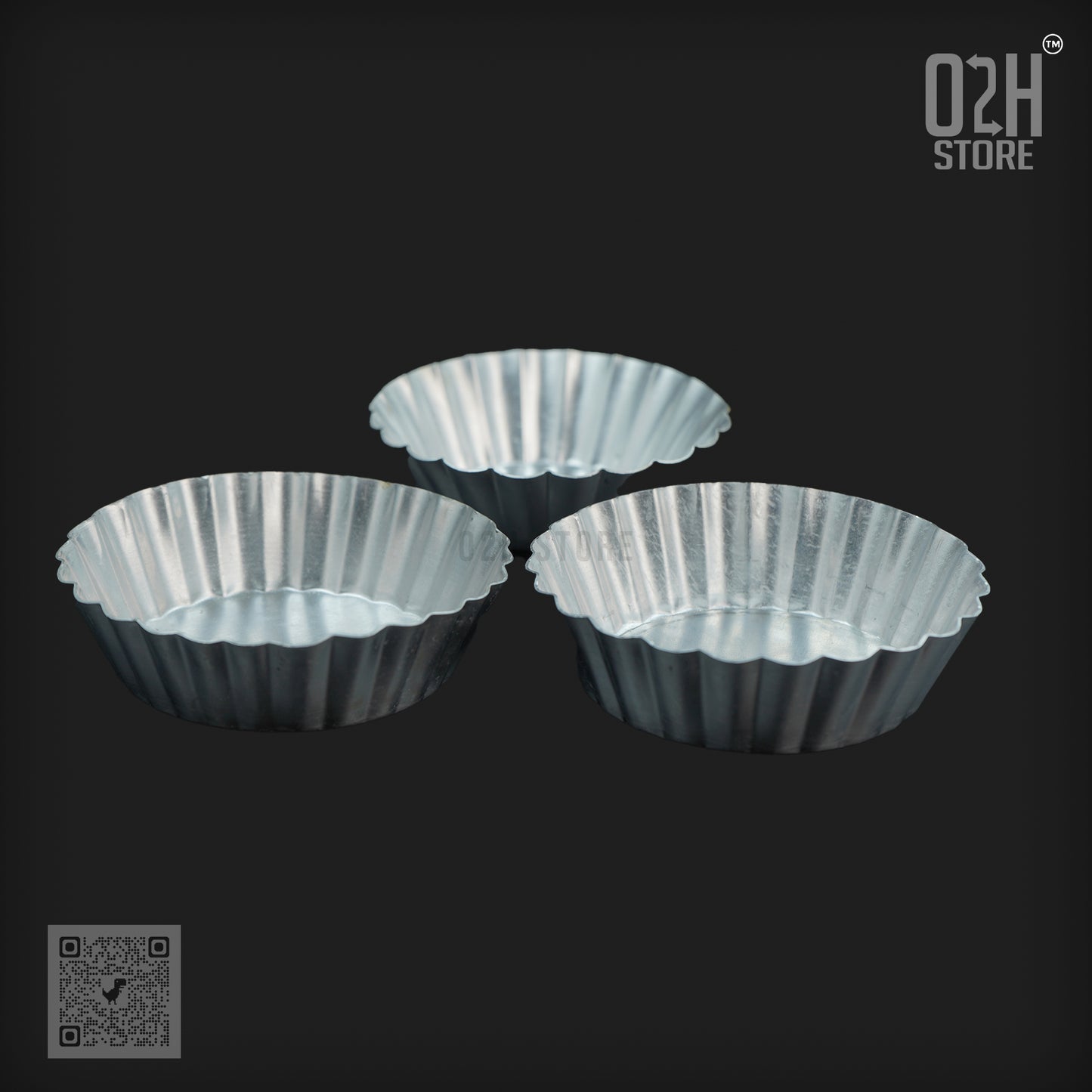 Aluminium Pie Tart Mould – ((2"x1"), (3.5" x 1"),(3.7" x 1"))
