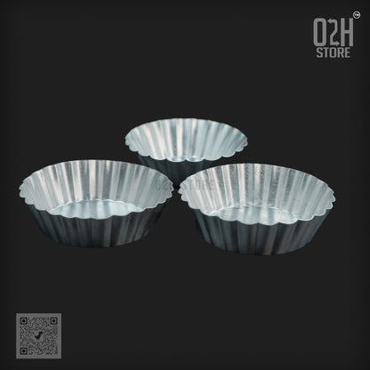 Aluminium Pie Tart Mould – ((2"x1"), (3.5" x 1"),(3.7" x 1"))