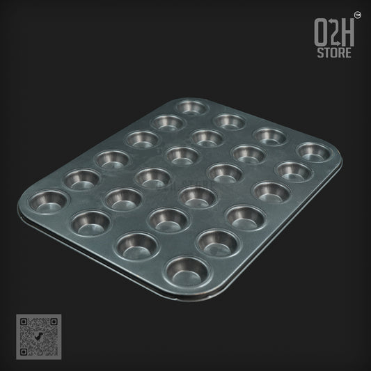 24-Cavity Mini Muffin Tray – Non-Stick Bakeware