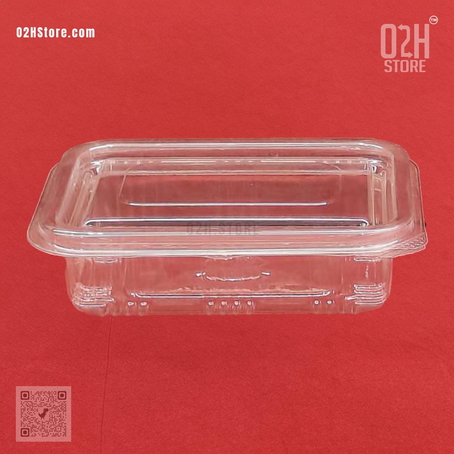 150ml Flat Hinged Box – Clear & Compact