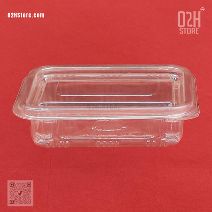 150ml Flat Hinged Box – Clear & Compact